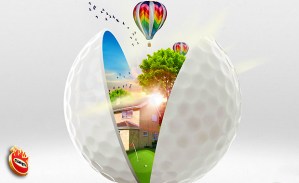 La pelota de golf, elemento distintivo de esta campaña creada en SrS para Ciudad del Sol